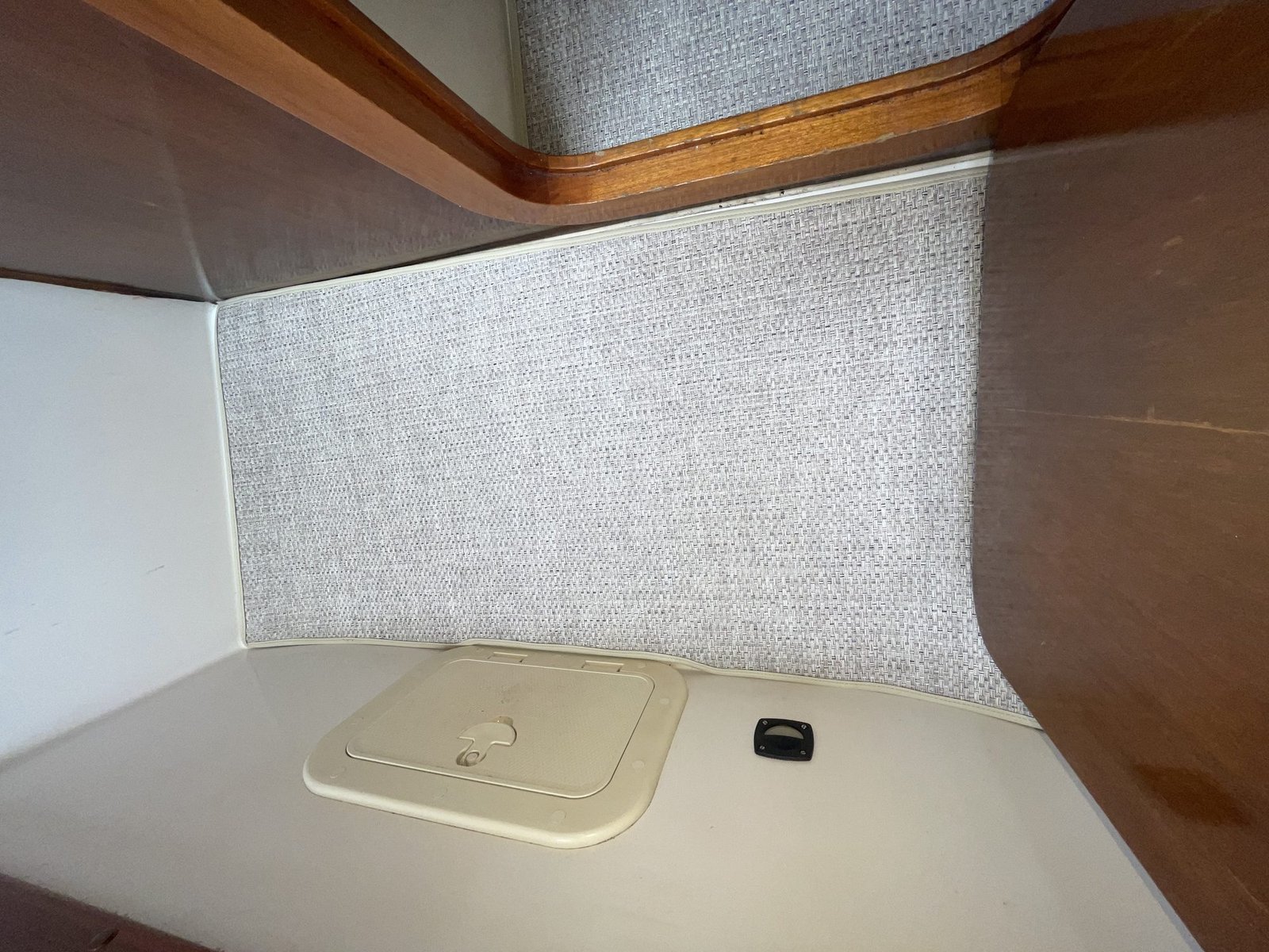 Dinete com Tapete Náutico Trançado, mesa de teca com bússola embutida